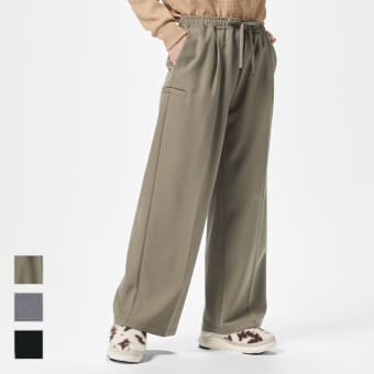 レディースレイスムーズセミワイドパンツ