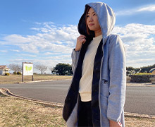春を先取り！軽くて着心地も柔らかいレディース アクトガウンフーディー